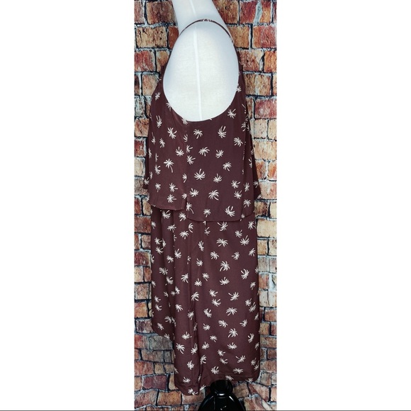 Madewell Dream Drift Overlay Silk Palm Tree Dress - Picture 4 of 7